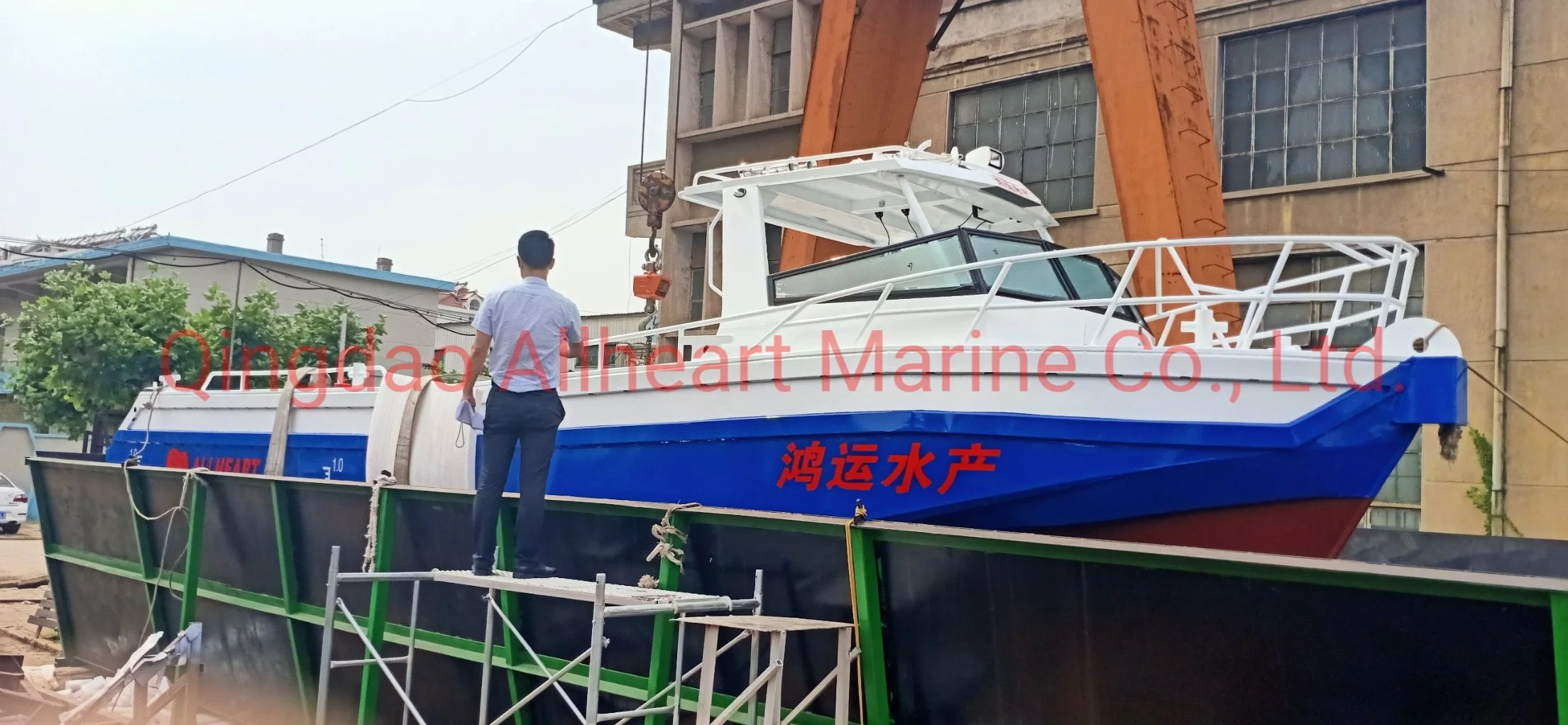 11.2m /40 FT Aluminium Working Boat Sea Farming Boat Small Cabin Boat Work Boat for Sale