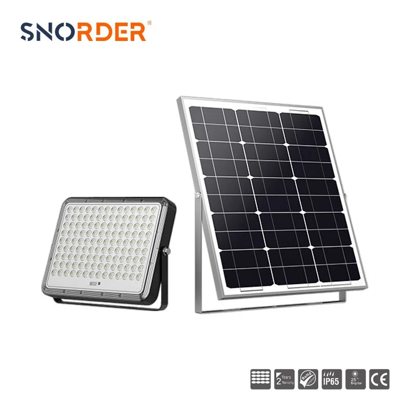 IP65 Waterproof LED Solar Floodlight 400W with Solar Panel 40W Battery Capacity 40ah and Remote Control