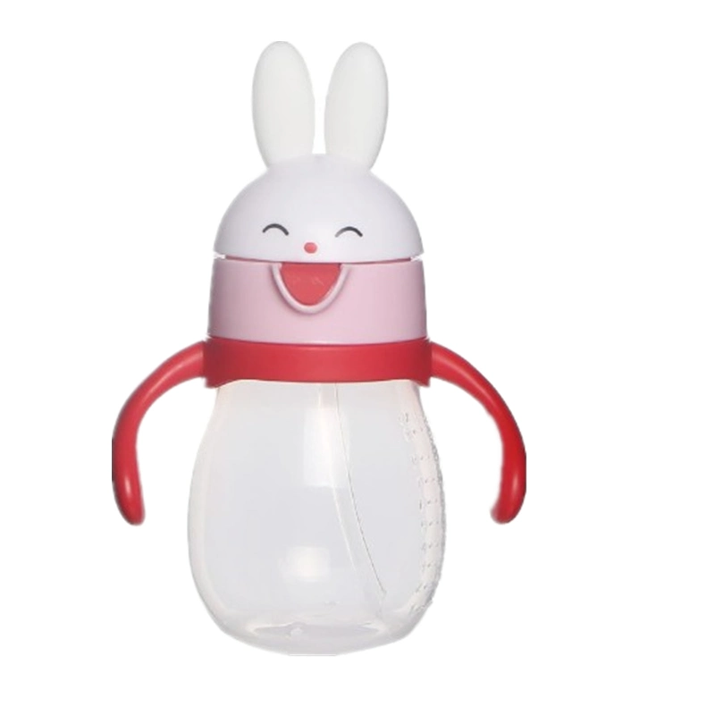 New Two-Handled Cartoon Animal Travel Baby Training Water Bottle