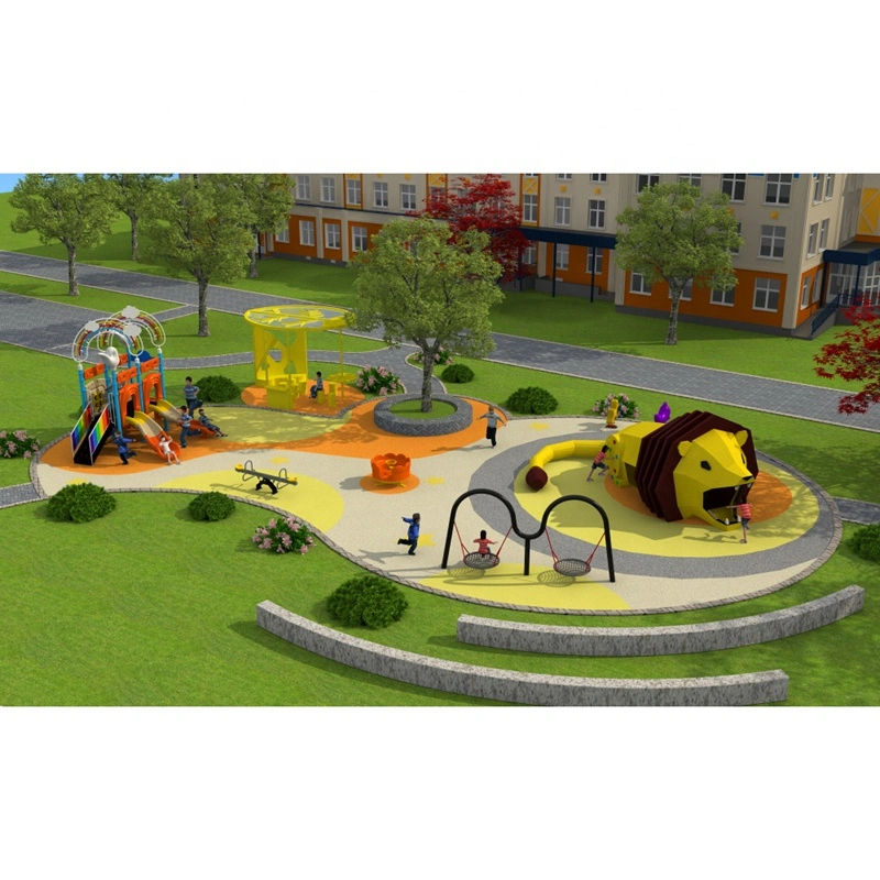 Children's Popular Indoor Amusement Park Equipment Luminous Outdoor Playground Sports Slide Park