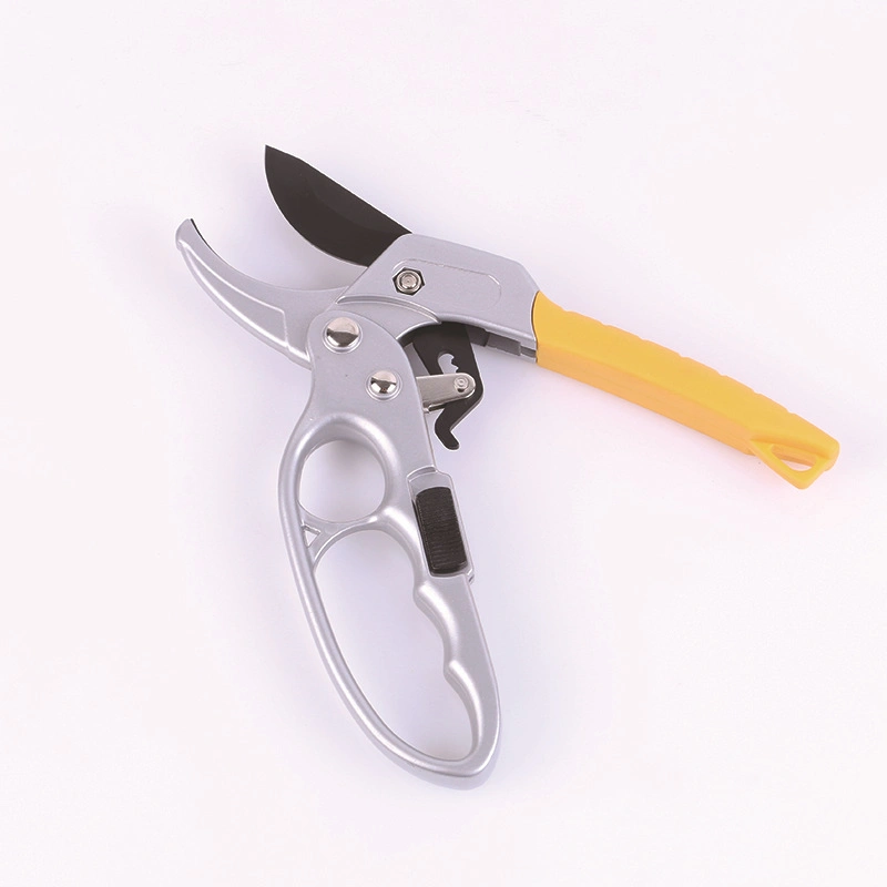 Garden Pruning Shears Pruner Ratchet Scissors Alloy Steel Branch Cutter Tools