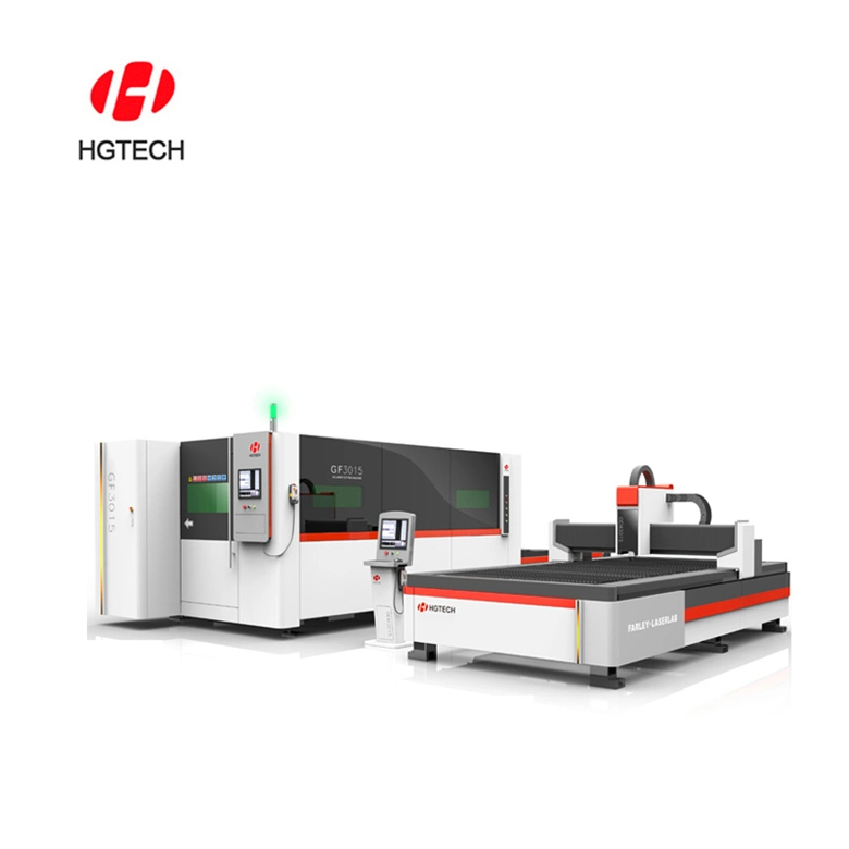 High Power 3000W Hgtech CNC Laser Cutting Machine with CE/SGS Certificate for Metal /Stainless Steel/Carbon Plate Cutting