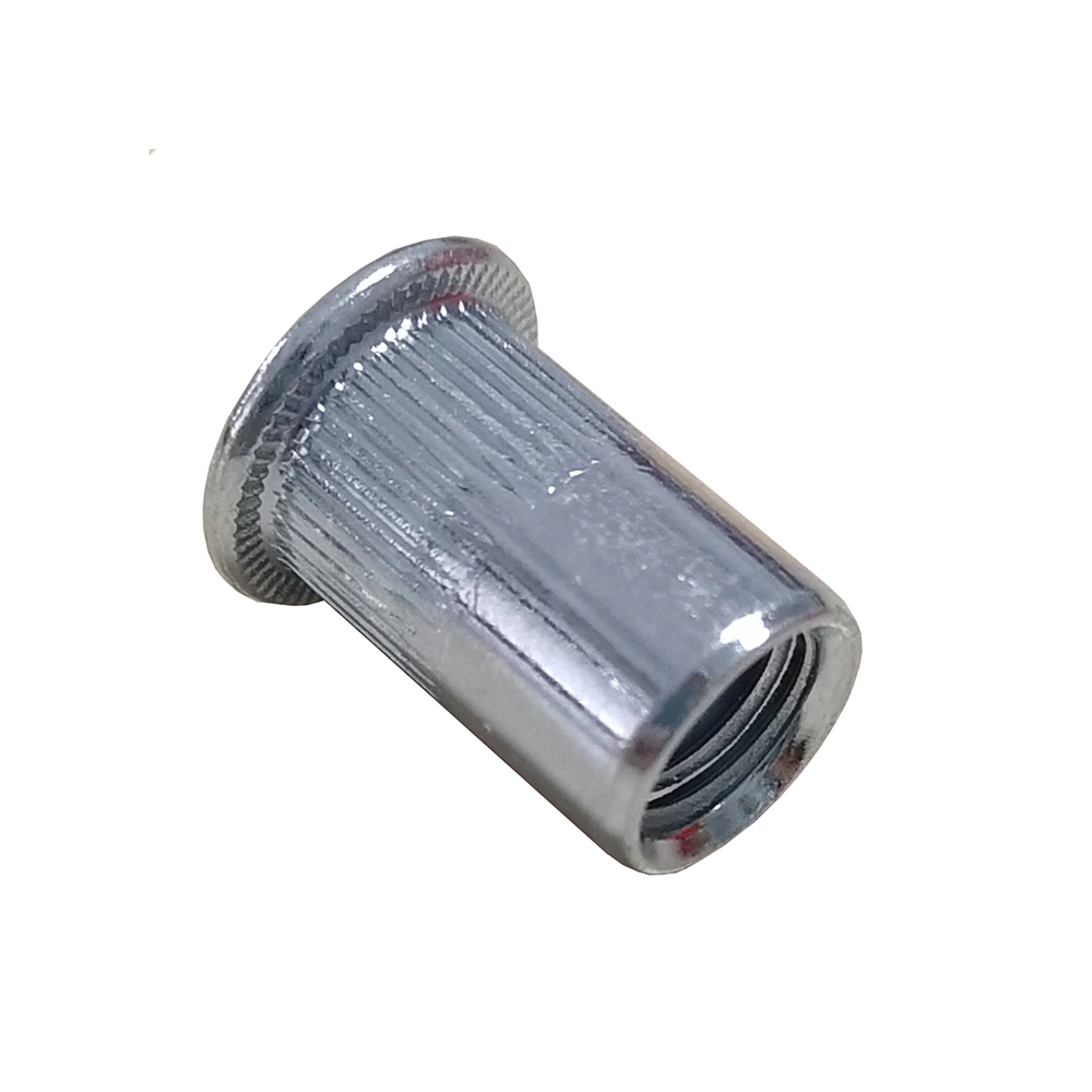 Stainless Steel 304 Flat Head Round Knurled Body Blind Rivet Nut