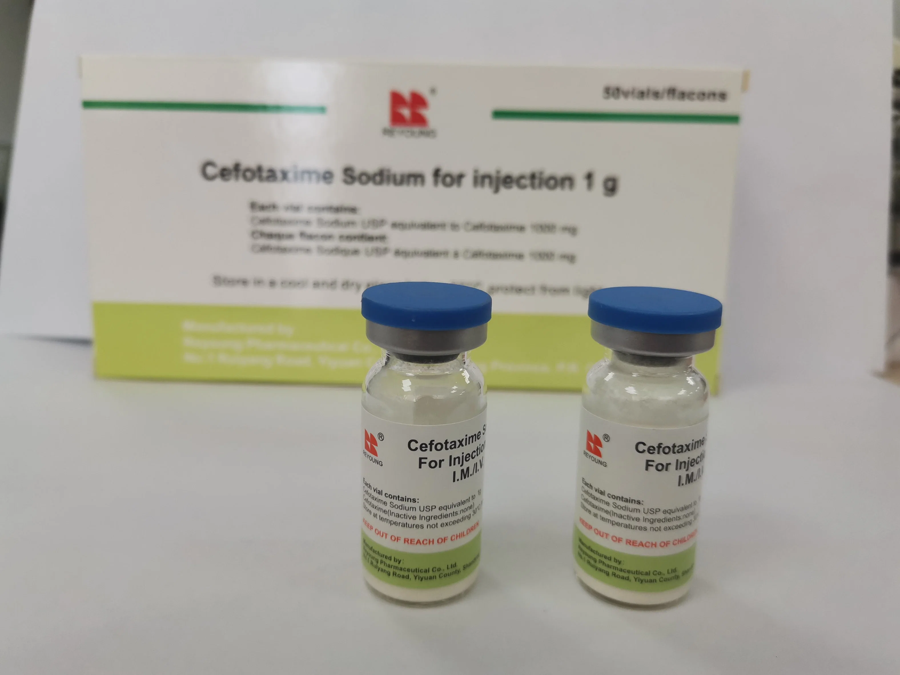 Alta Qualidade antibióticos cefalosporina/Cefotaxima sódio para injecção/ CERTIFICADO BPF/5G