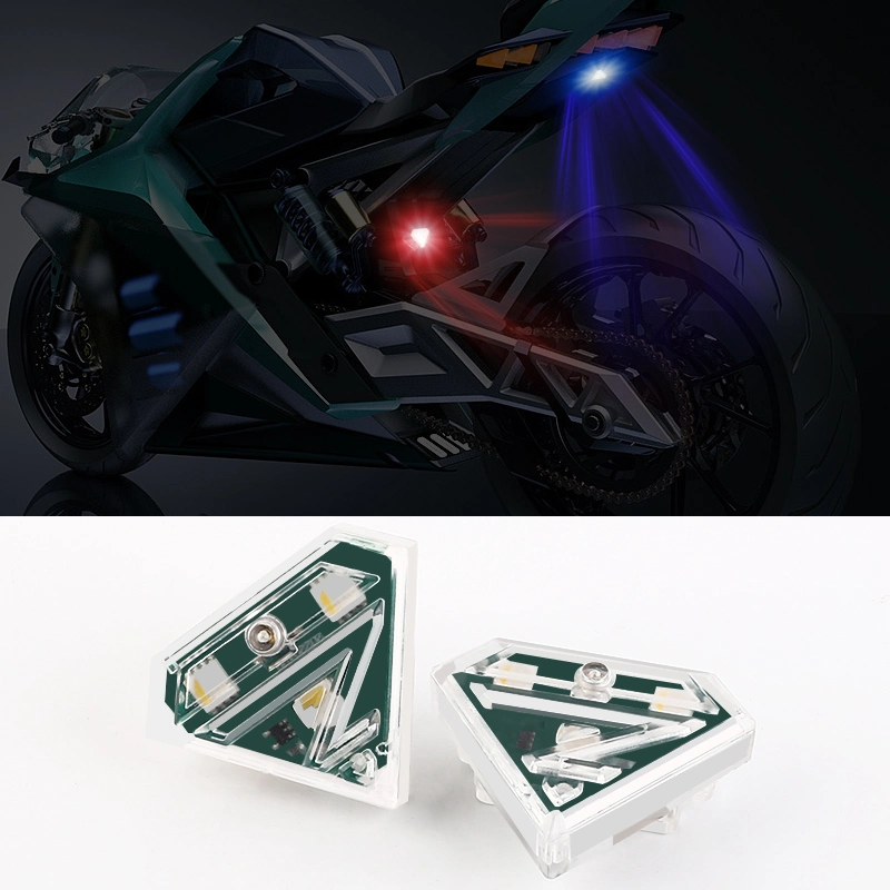 USB Charging Custom 3 Colors Bike Motorcycle Warning LED Aircraft Light