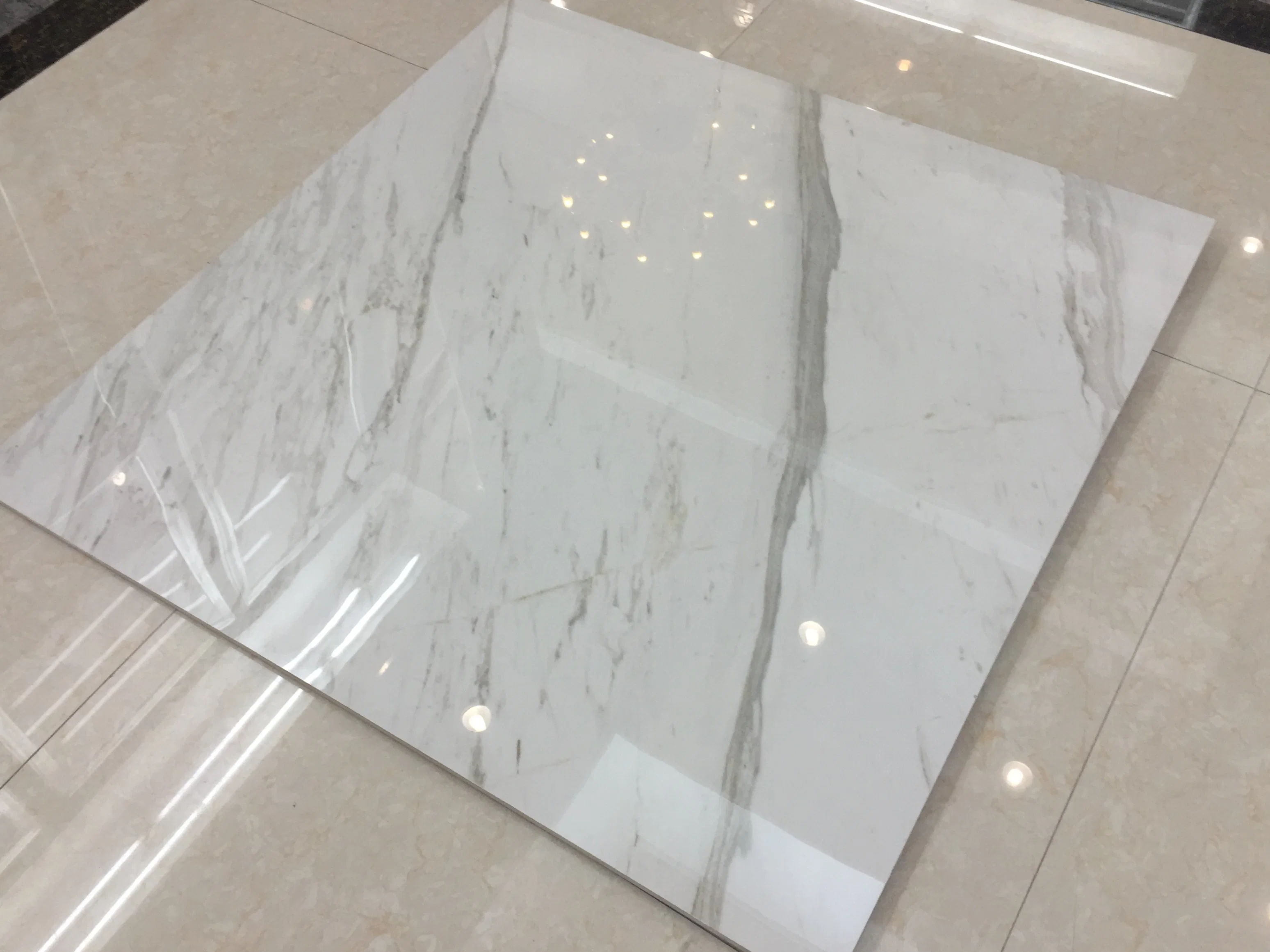 Full Body 100X100 Gray Marble Design Glossy Flooring Tile Bathroom Wall Tiles Granite Building Material (JM103413F)