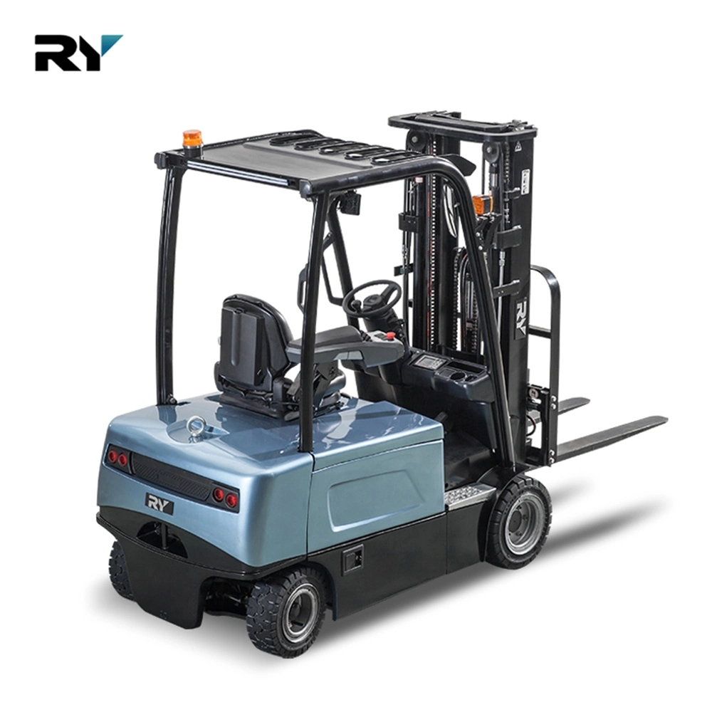 Finger Tips Electric Royal Tractor Mounted Forklifts 4 Wheels Forklift