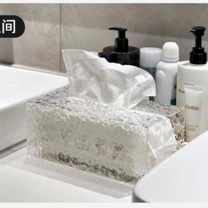 El cuarto de baño toallas desechables de plástico se enfrentan a caja de toallitas de limpieza facial Contenedor de producto del molde