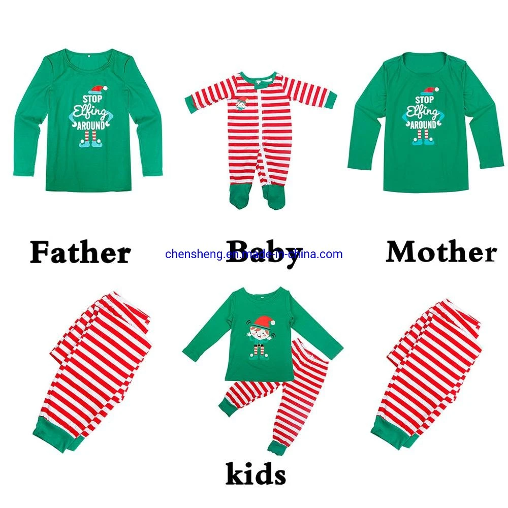 Fashion Father Mother Baby Kids Christmas Clothes Family Matching Clothing