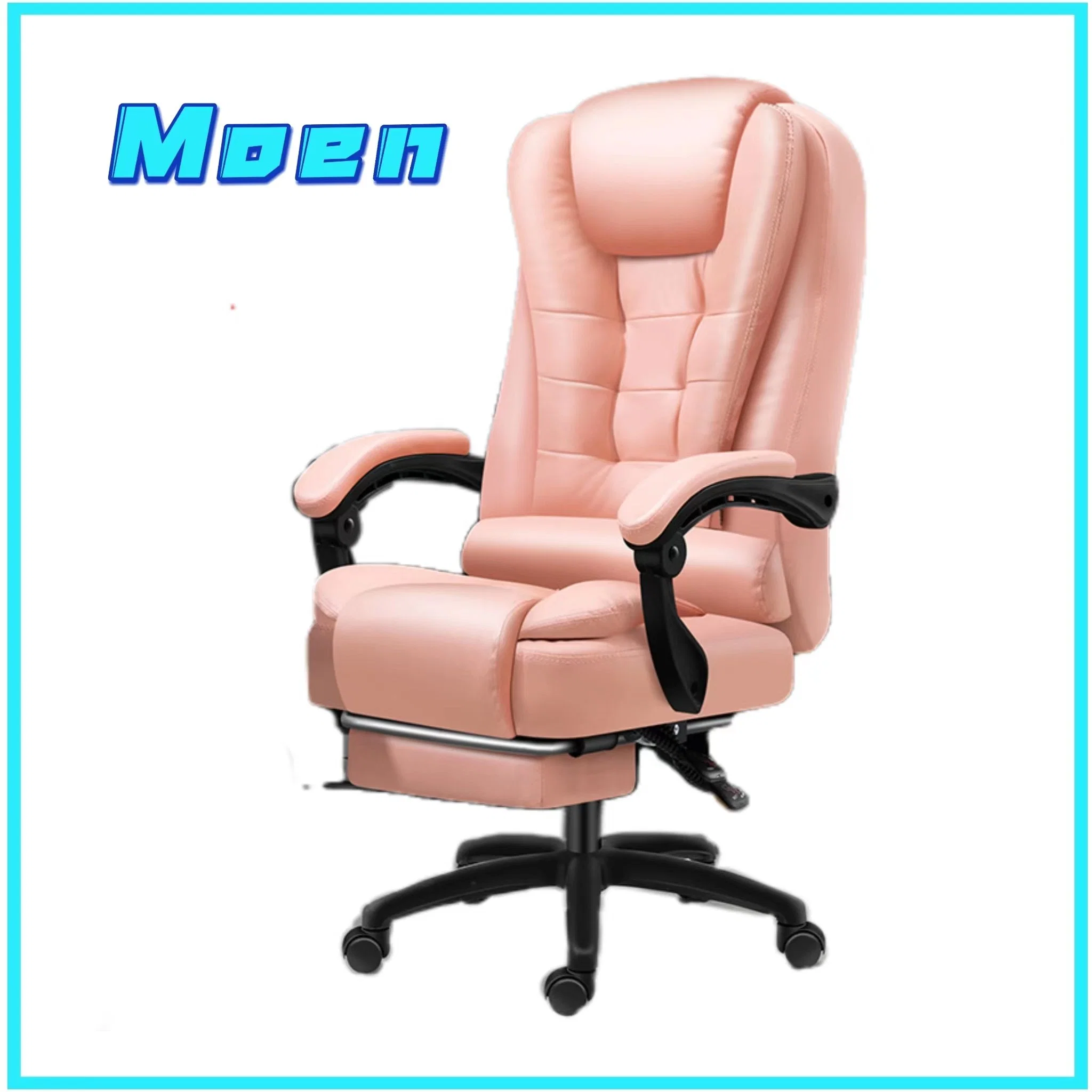 Custom Leather Back Adjustable Comfortable Computer Chair Rotating Recliner Office Gaming Chair