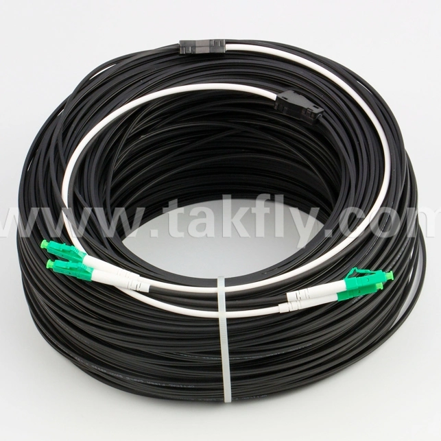 LC APC FTTH Drop Cable 3.0mm X 2.0mm Fiber Optic Patchcord