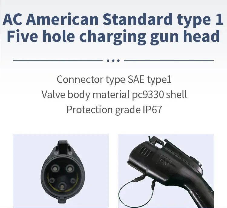 Home Car Cargador EVSE adaptador 32A 3,5kw coche eléctrico Conector del cargador EV IEC 62196 conector hembra tipo 2 a tipo Toma del adaptador EV