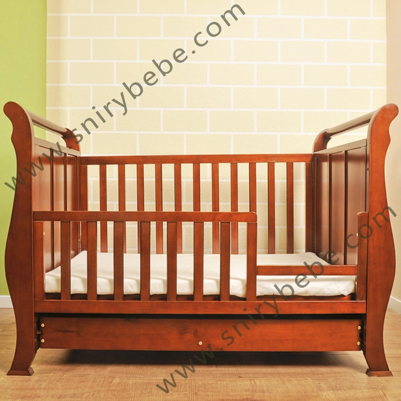 Pine Wood Multifunctional Bed Newborn Movable Children Babies Bedroom Furniture