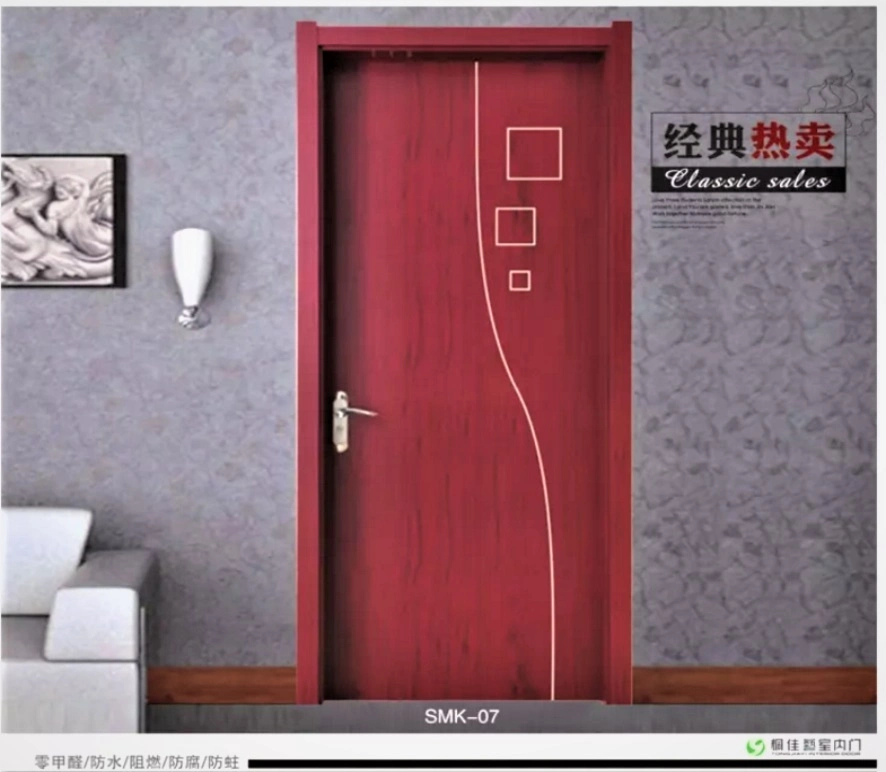 Waterproof Interior Wood Plastic Composite WPC PVC Door