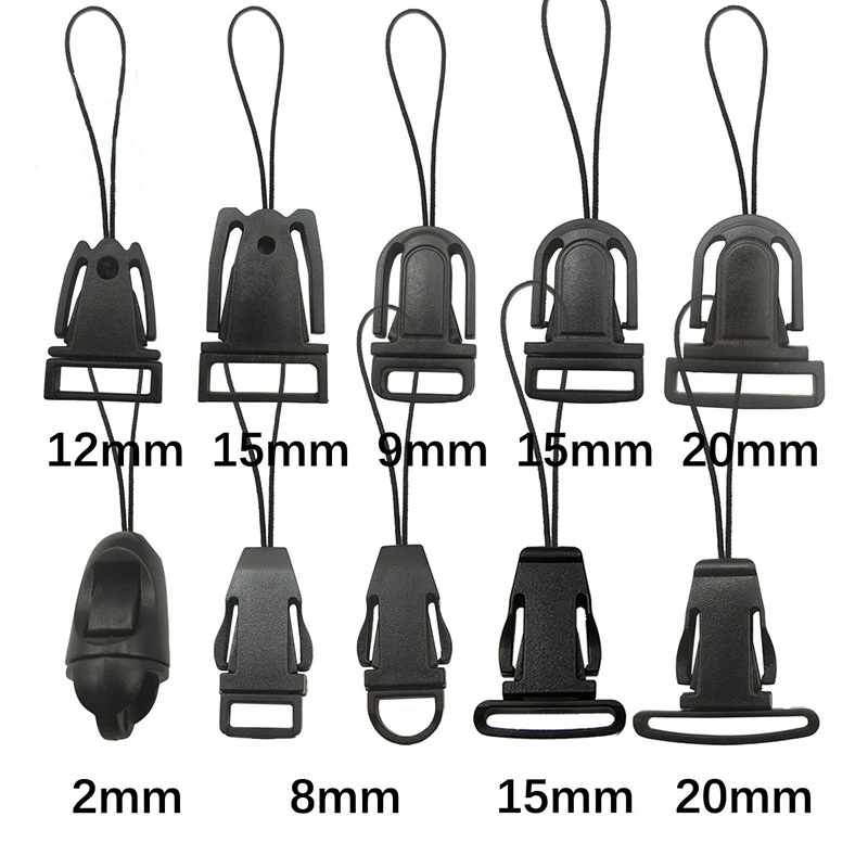 Factory Direct Sale Metal Snap Hooks Swivel Lobster Hook J-Hook Plastic Buckles Safety Break Lanyard Accessories