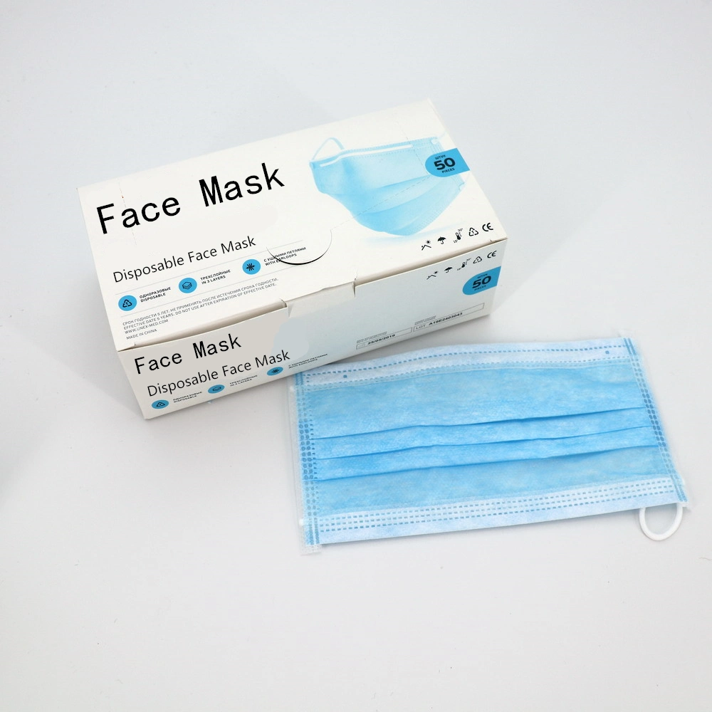 Disposable Anti Dust Respirator Printed Disposable Face Mask