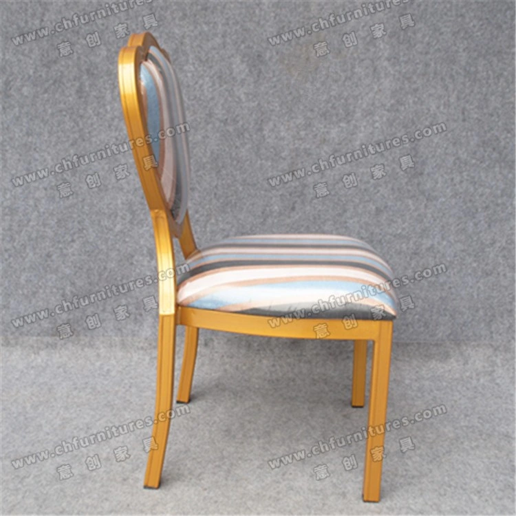 Fashion Style Stacking Metal Aluminum Hotel Furniture Dining Chair (YC-D71)