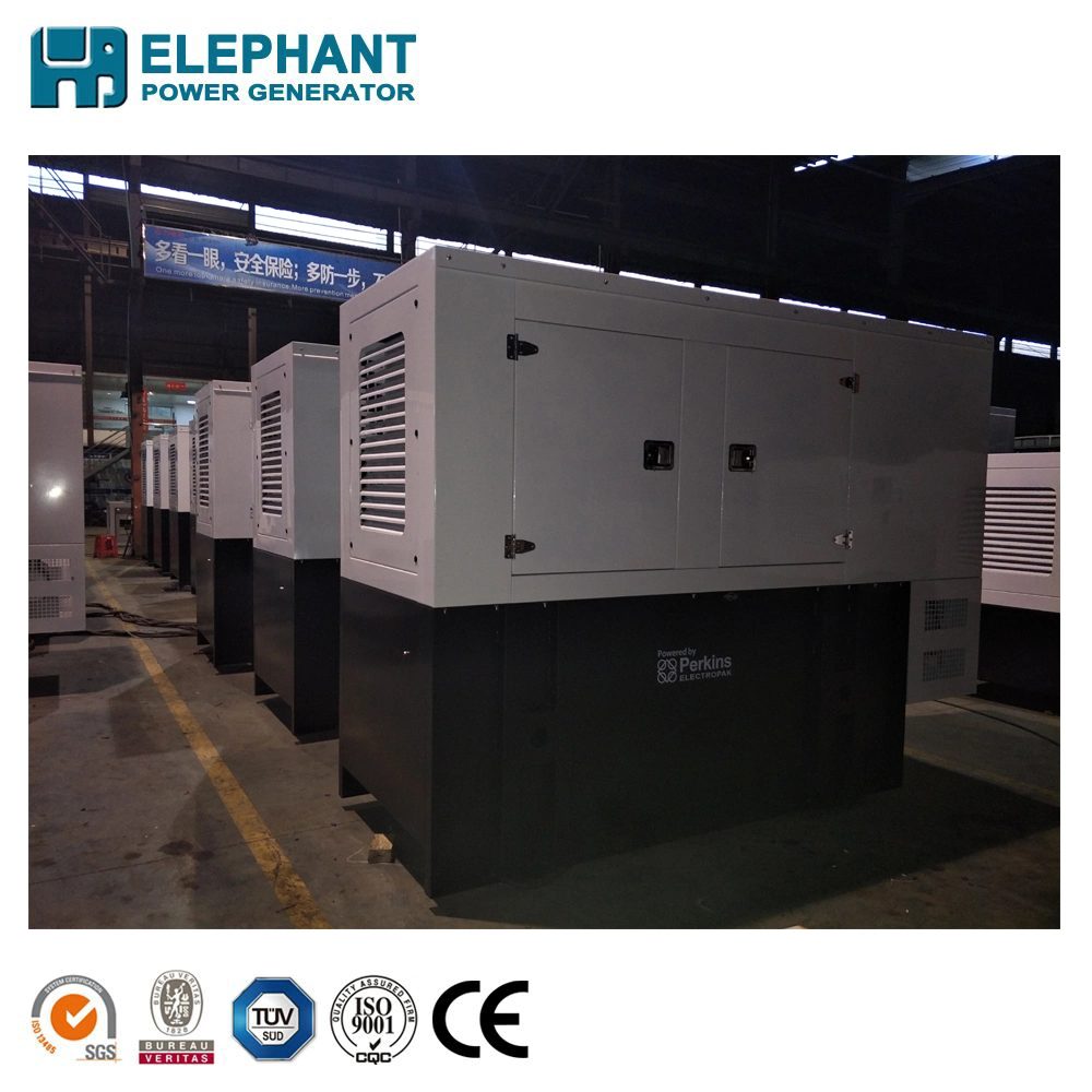 Abrir o Silent 520kw 650kVA generador Stamford con motor Perkins