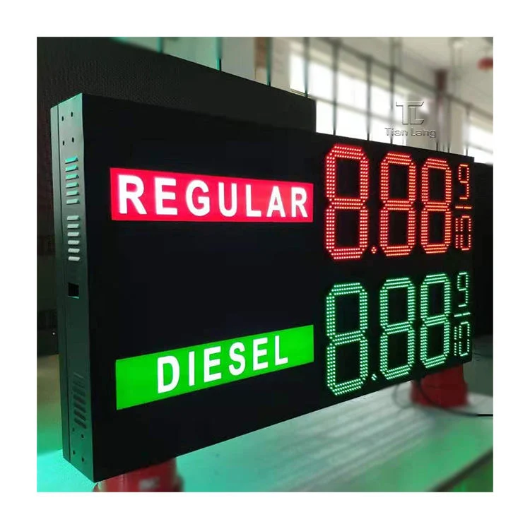 LED Price Sign Gas Station Digital Number Sign