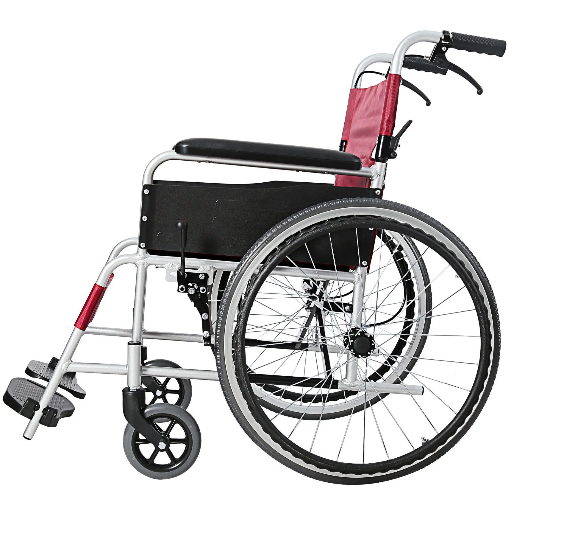 PRO Basic Wheelchair Lighweight Wheelchair Transport Chairs for Elderly