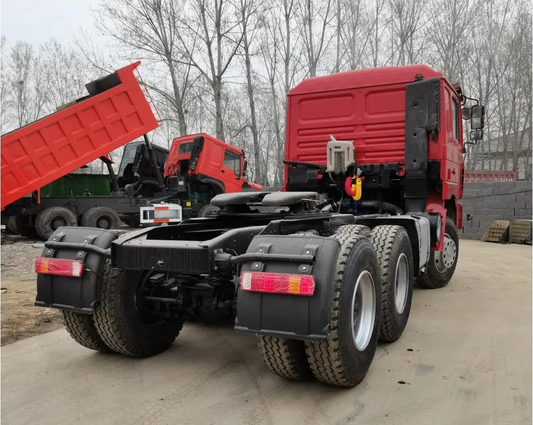 Bajo precio que se utiliza 6X4 Shacman tractor camión cabeza IZD Rhd 380CV de caballos de fuerza motriz para la venta de camiones tractores