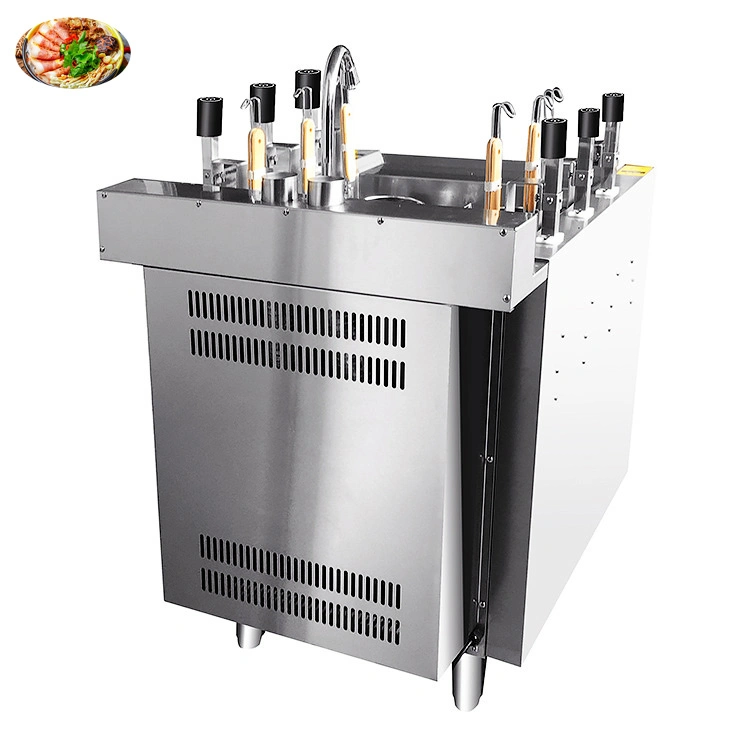 Panela vertical automática para panela caldeiras pasta comercial com Armário seis cestos, panela eléctrica Propane, panela eléctrica