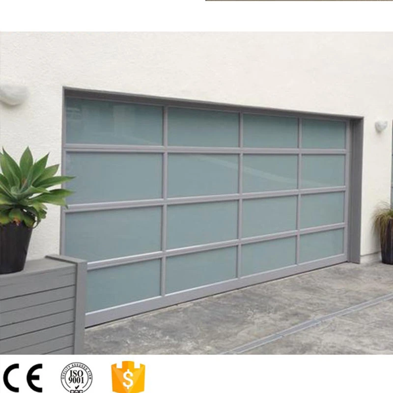 Sectional Overhead Automatic Glass Garage Door Sizes and Prices