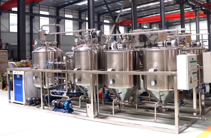 Edible Oil Refinery Plant Avocado Oil Refinery Machinery Equipment Refined Sunflower Oil Equipment