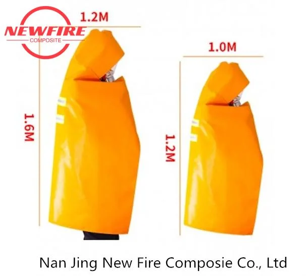 Cape ignifuge Couverture de sécurité en fibre de verre ignifuge isolante thermique enduite de silicone Capuche de lutte contre l'incendie Manteau ignifuge