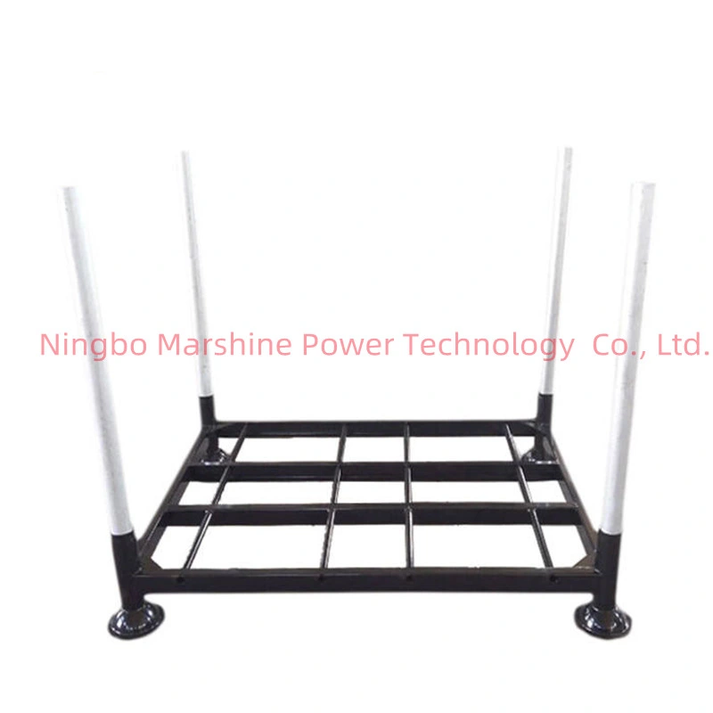 Welded Heavy Weight Warehouse Adjustable Portable Logistics Metal Tube Metal Steel Stackable Pallet