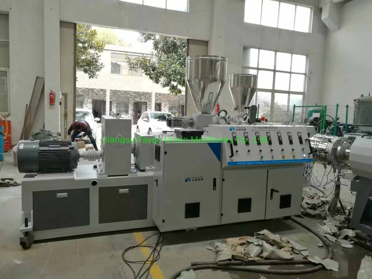 Plastic PVC CPVC Opvc PPR PE HDPE Water Gas Pipe Extruder Machine Agricultural Drip Irrigation Pipes Garden Fiber Reinforced Soft Hose Extrusion Production Line