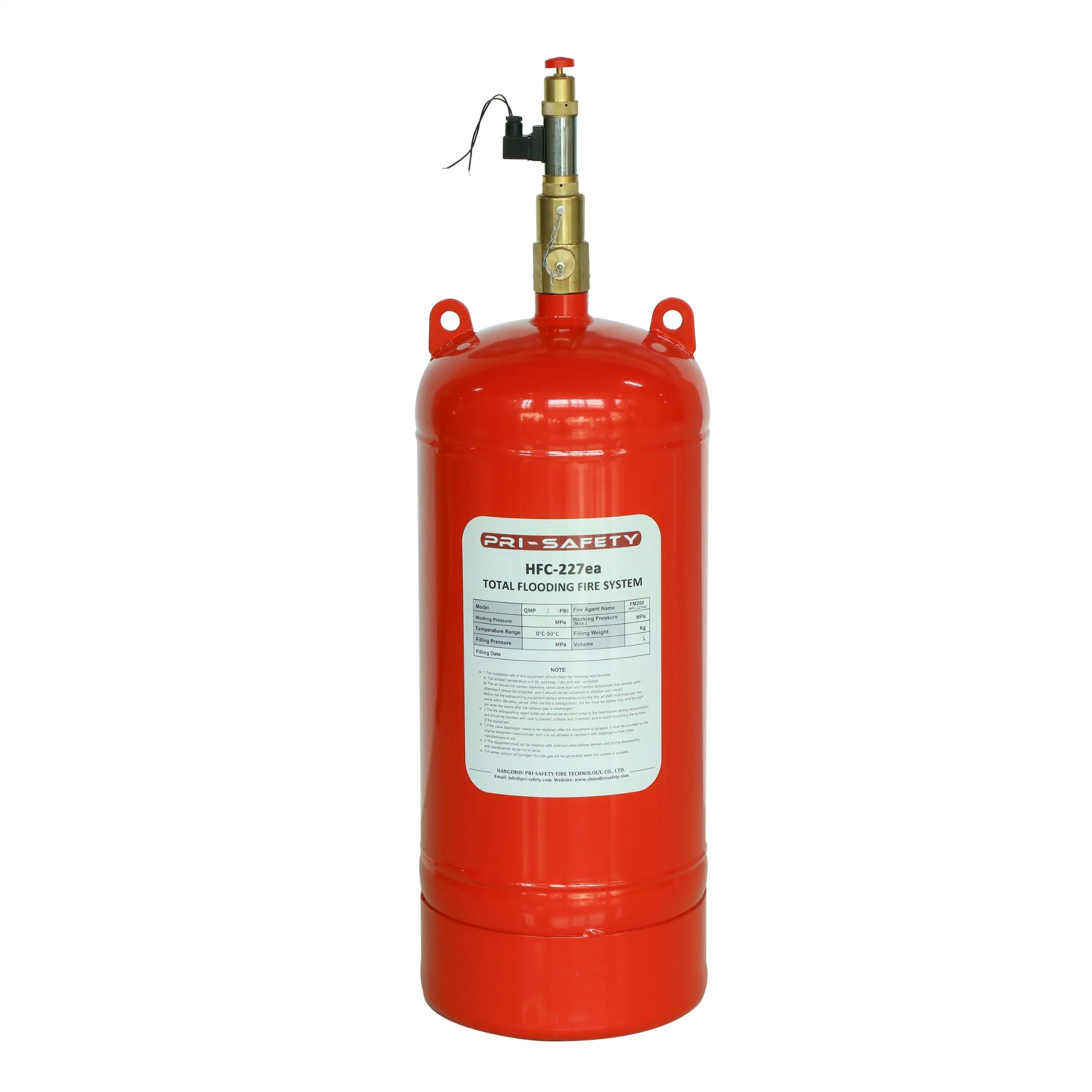 FM200 Empty Cylinder FM200 Fire Suppression System for Extinguishing Fires