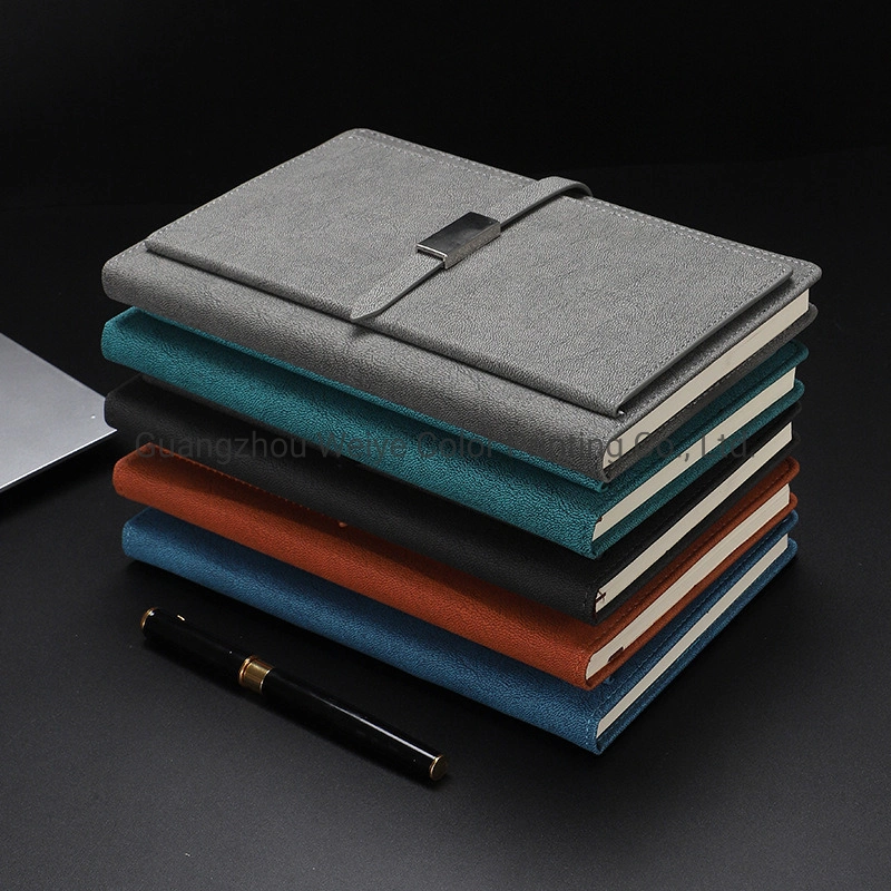 Promotional Customized PU Leather Stationery Lined Gift Journal Book Printing Notebook