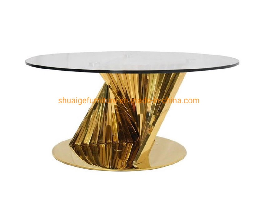 Cheap Price Event Furniture Wholesale/Supplierr Silver Stainless Steel Round Cake Dining Table