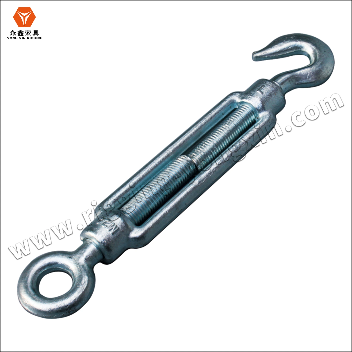 Heavy Duty DIN1480 30mm M20 12mm Drop Forged Carbon Steel Wire Rope Turn Buckle Eye Hook