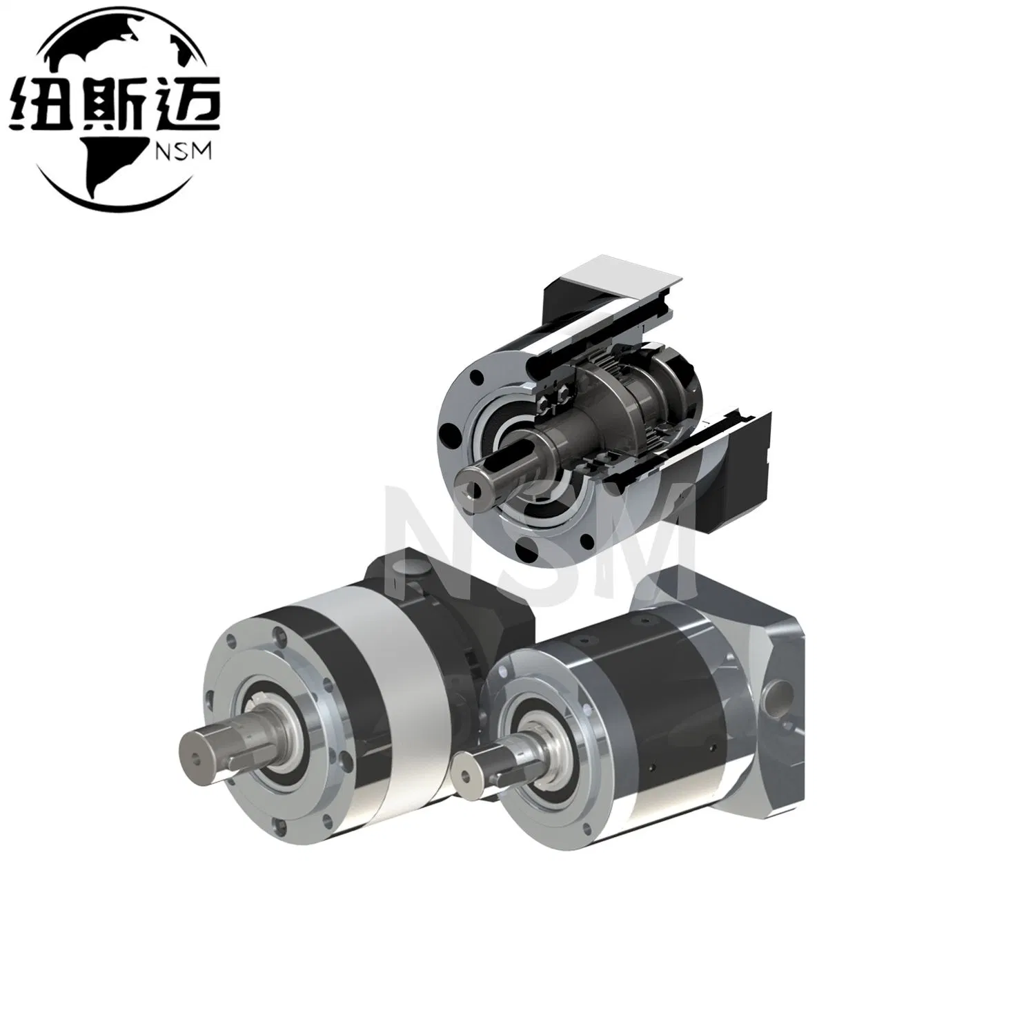 Pl060 2stage Straight Teeth Transmission Precison Planetary Speed Reducer Gearbox for Motor, 0.1~0.75kw