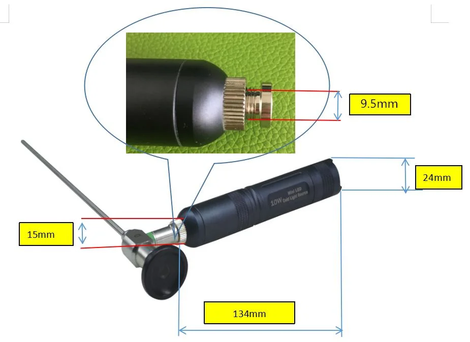 Intense Brightness Mini Rechargeable Portable Handle LED Lamp 10W for Medical Endoscope