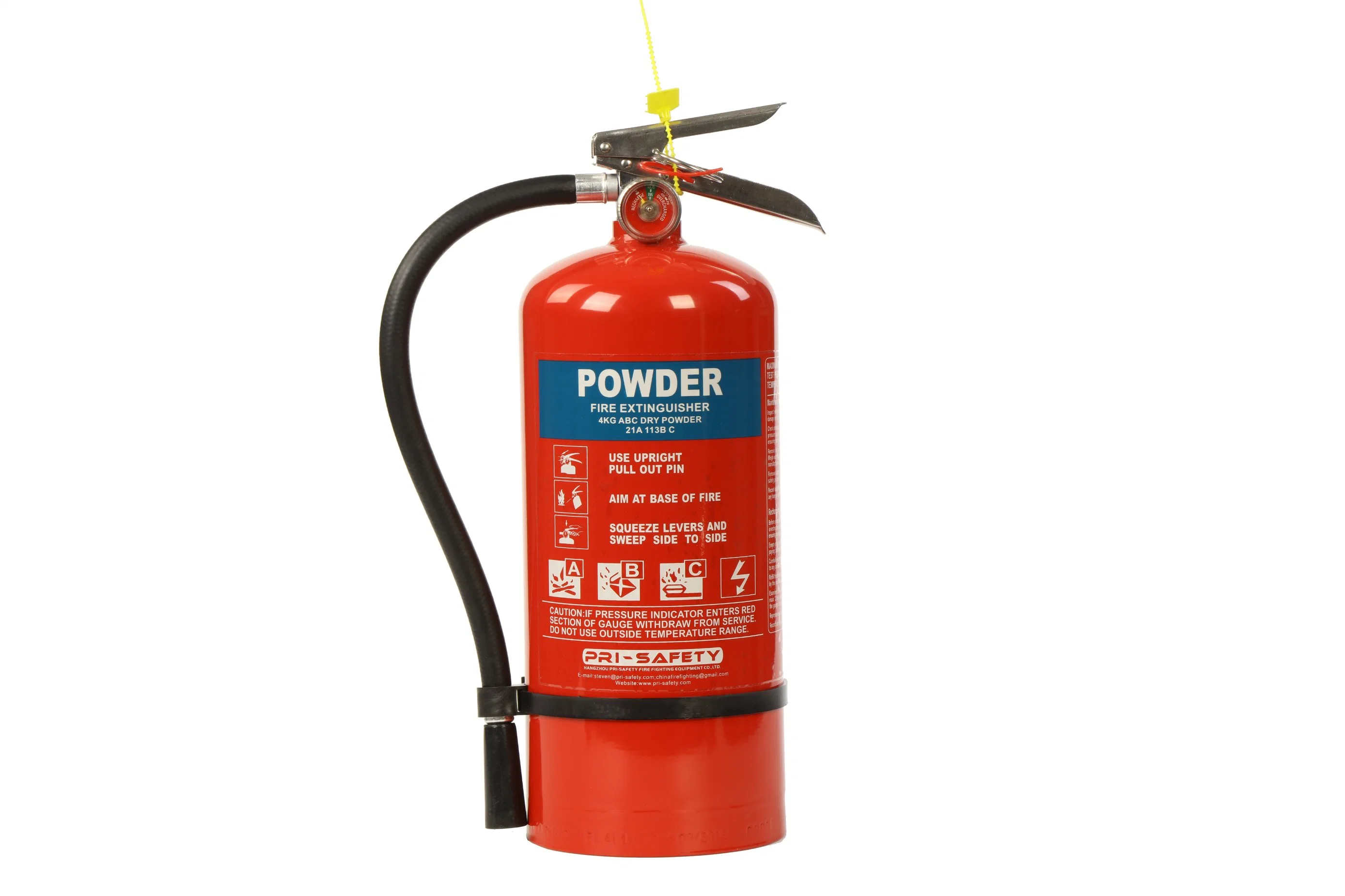 1 Kg., 4.5 kg, 6 Kg polvo extintor de incendios Clase ABC