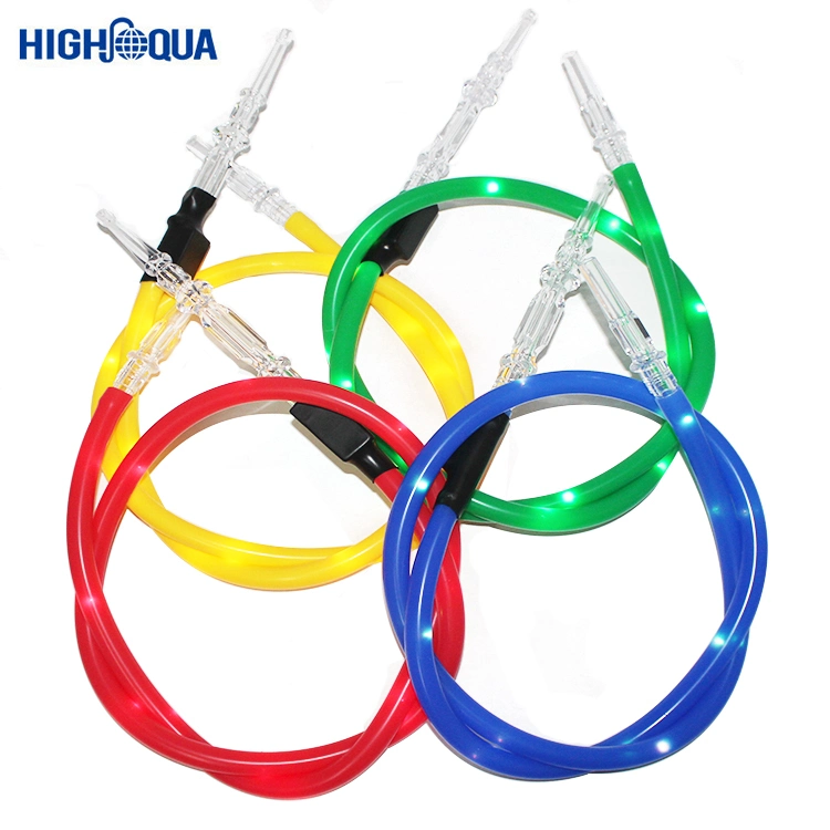 Manufacturer Supply Top Quality Silicone Hookah Ice Hose Braided Hose 4 Hose Hookah