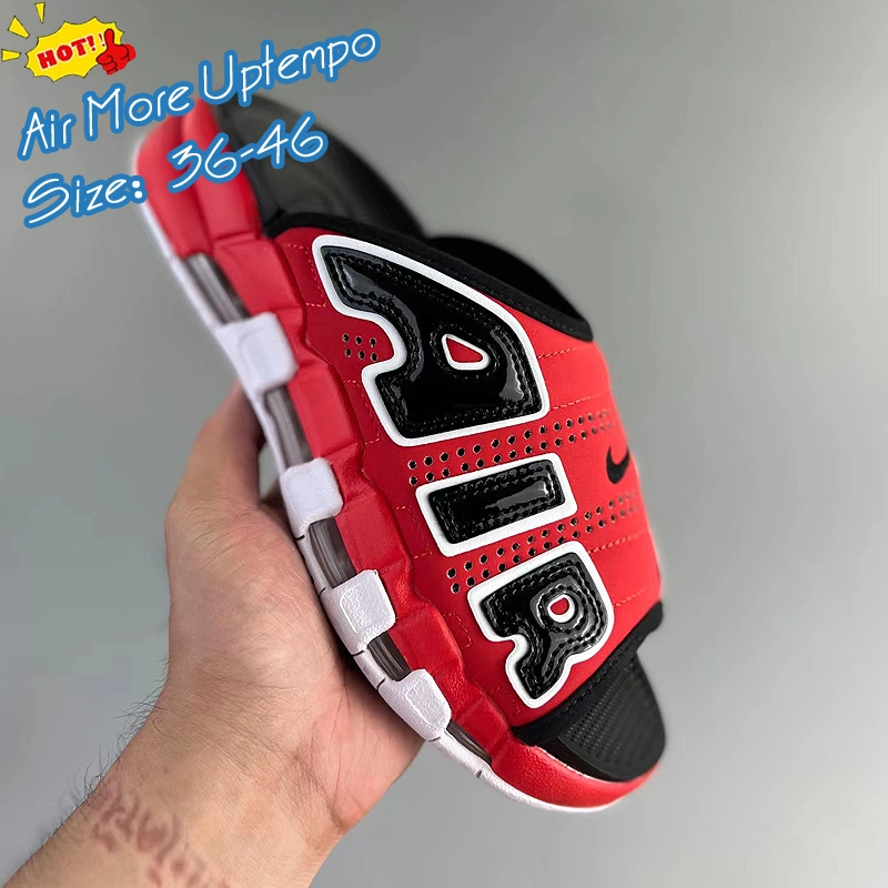 Air More Uptempo Slippers Lightweight Men Slide Sandal Slippers Ladies Пляжные тапочки