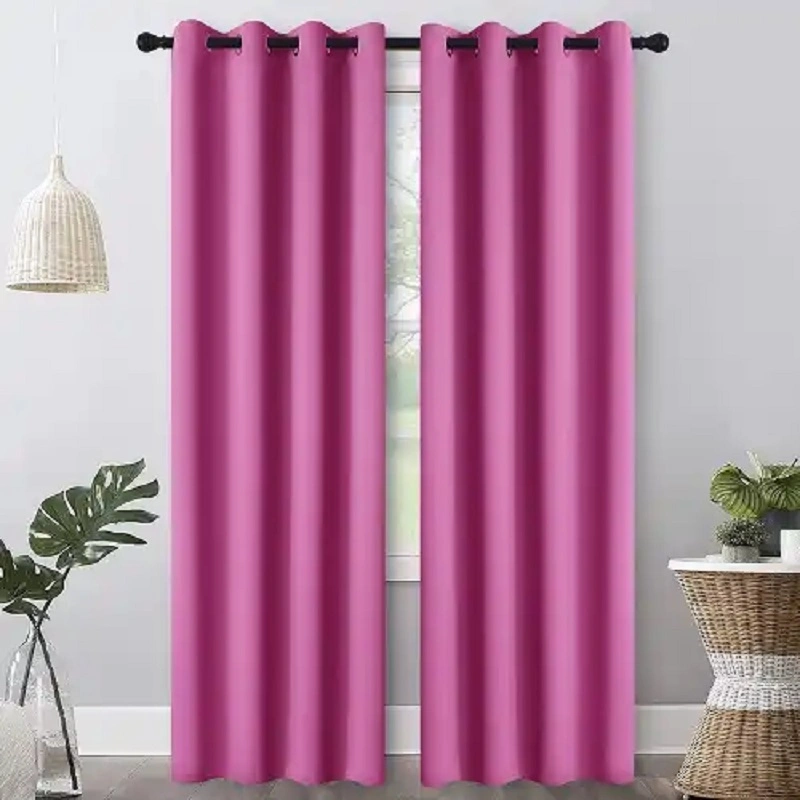 Polyester Solid Color Blackout Curtains Homeluxury Blackout Window Curtains for Bedroom