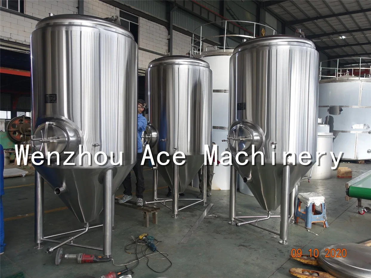 Best Price 15000L 150hl Craft Fermenter Conical Fermentation Tank Cooling Jacket Fermenting Vessel Complete Beer Brewing Plant Factory