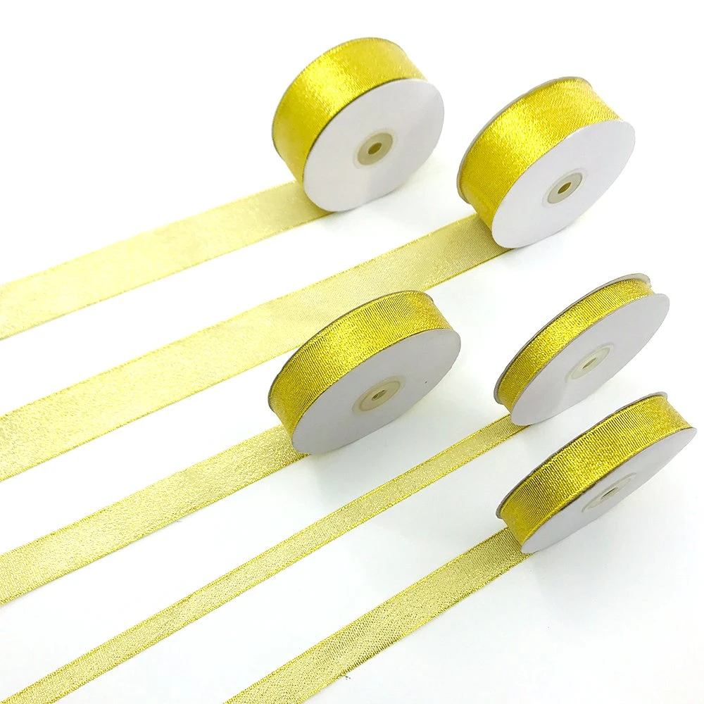 Gold Metallic Ribbon J