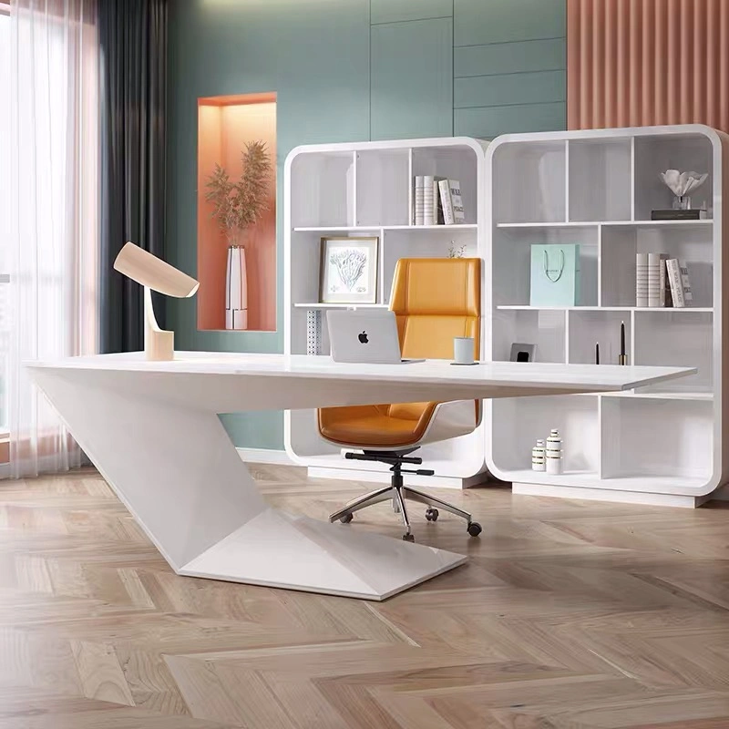 Luxus New Design White Office Desk CEO Holz Büromöbel Executive-Schreibtisch