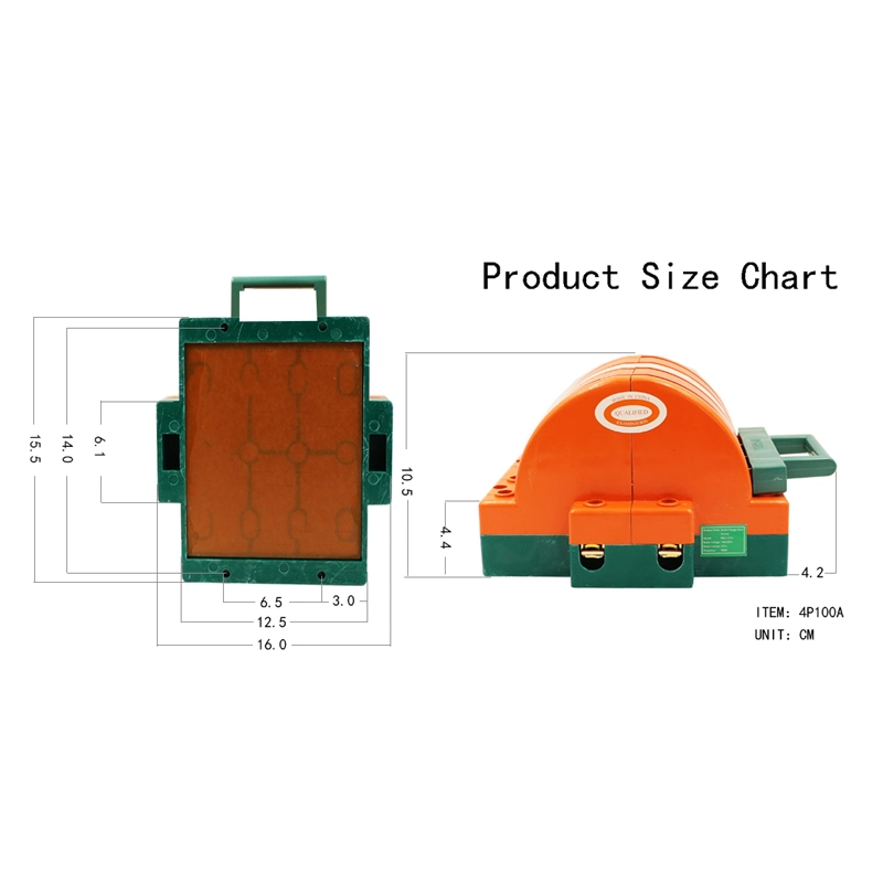 Solar Power AC DC Manual Changeover Knife Switch 4p 100A