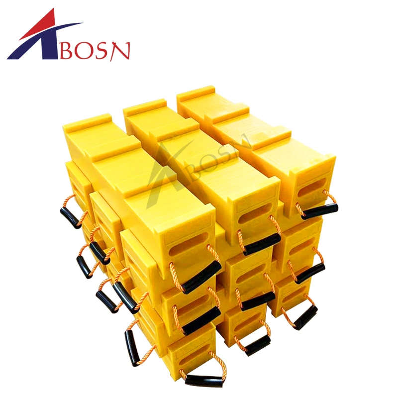 UHMWPE / HDPE Polyethylene Outrigger Pad Cribbing Blocks