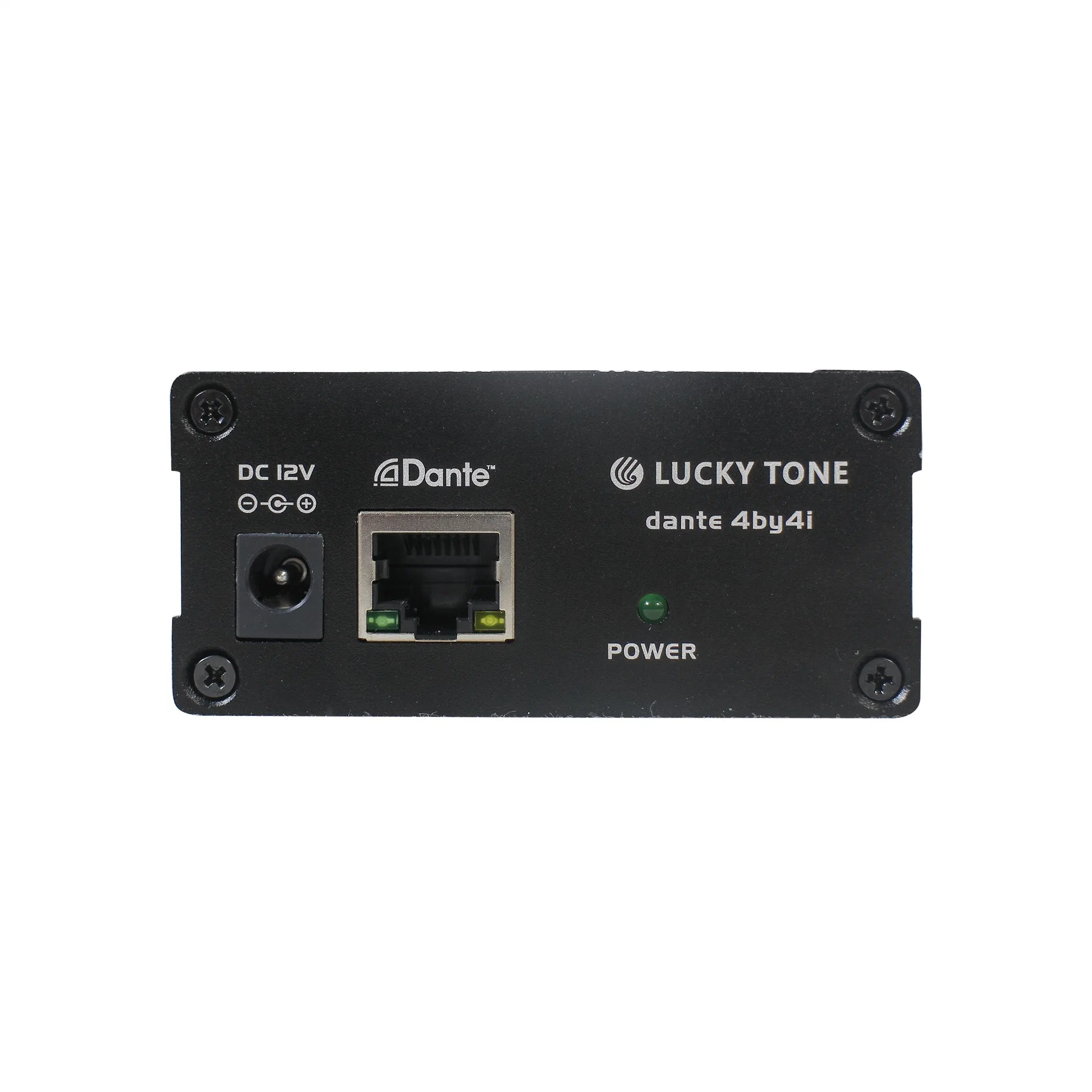 Audio Router Poe Power Dante 4 in 4 out Converter for Microphones or Aux Inputs Number Increasing