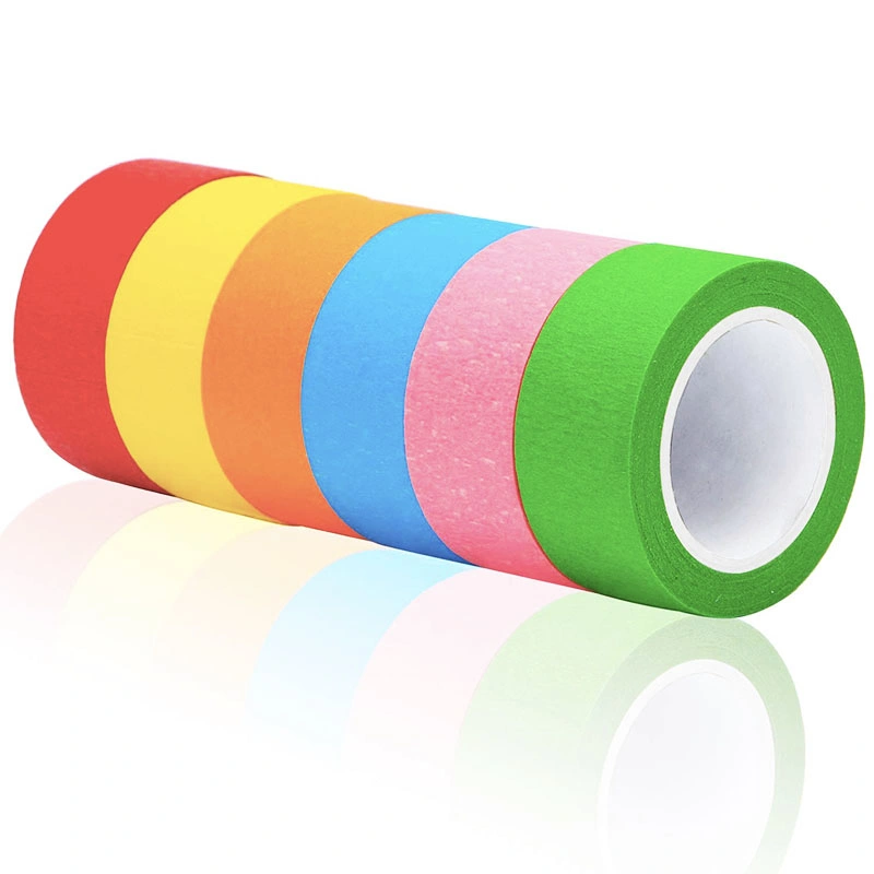 Strong Rubber Glue Decorative Crepe Beige General Purpose Masking Paper Tape