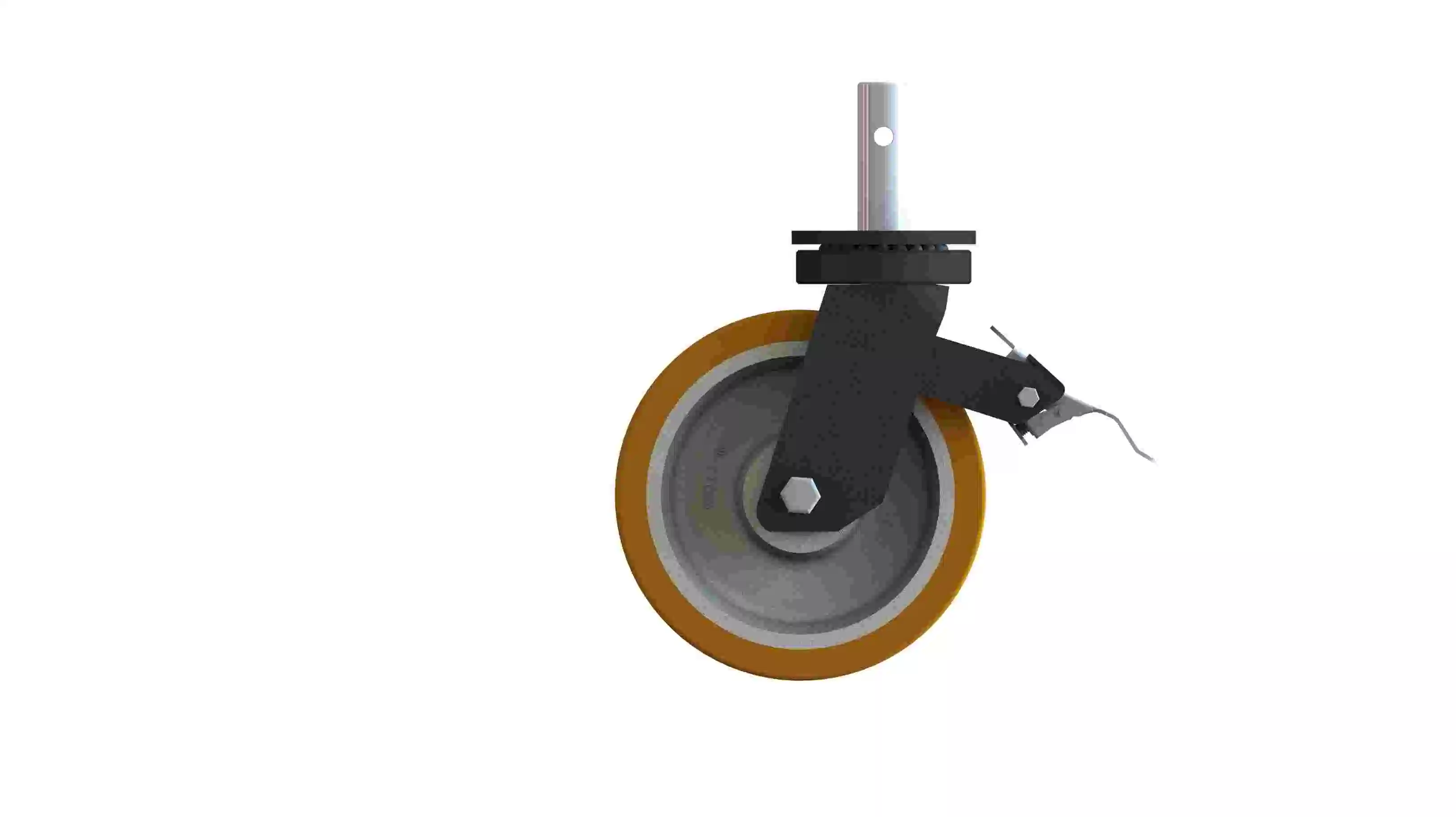 8 Inch Standard Top Plate Scaffold Caster with Rubber Wheel