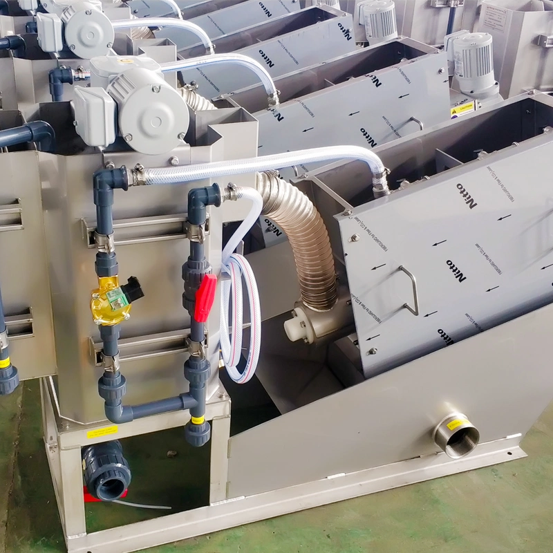 Cost-Effective Sludge Dewatering Machine Screw Press Sludge Dehydrator Device